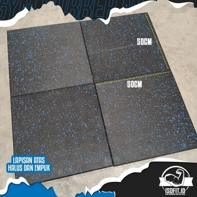 Isofit Composite Gym Rubber Floor Mat / Karpet Lantai Karet Gym Terlaris