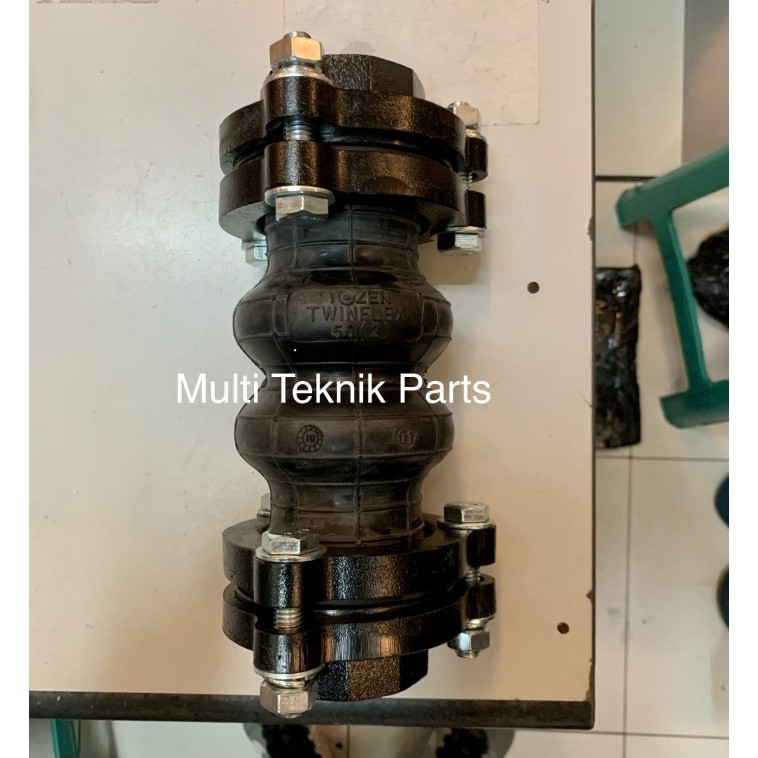 Flexible rubber twinflex drat 2" TOZEN / Flexible joint 2 gelombang