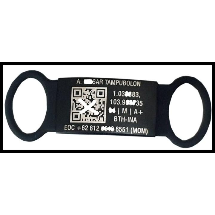 Terlaris Plat Hitam Data Identitas Di Jam Tangan- Jam Identitas Good Quality