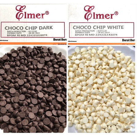 

TERLENGKAP Elmer Dark & White Choco Chip Kerucut Chocolate Chips