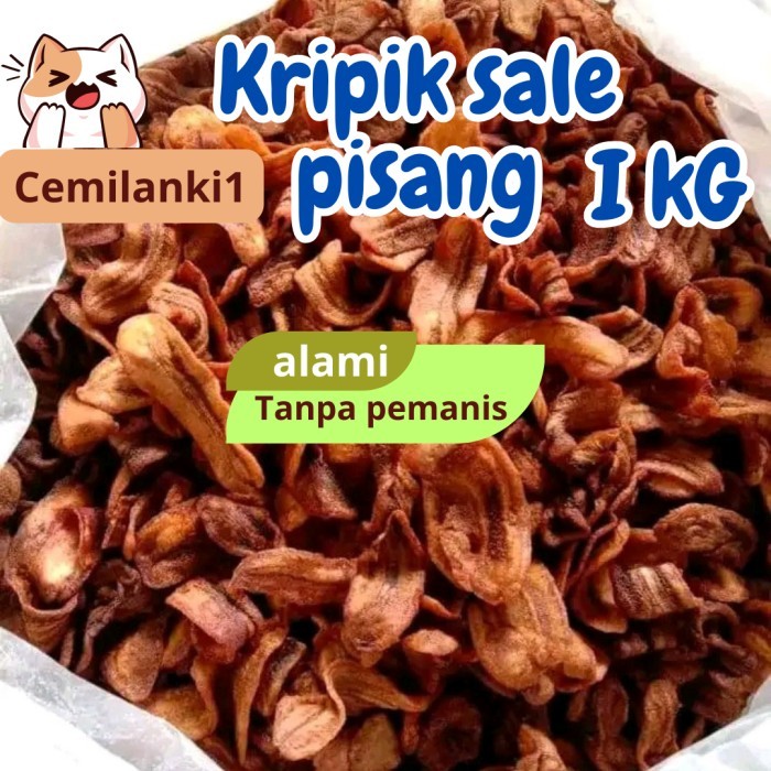 

TERBATAS Keripik pisang /Kripik /pisang manis /Sale pisang kering 1kg