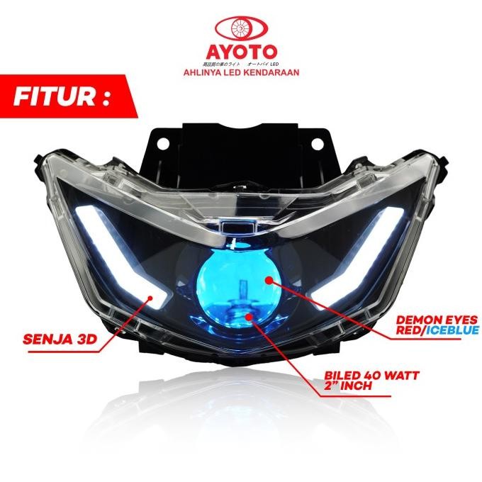 Ready  Ayoto Headlamp Beat Deluxe Pnp Ayoto