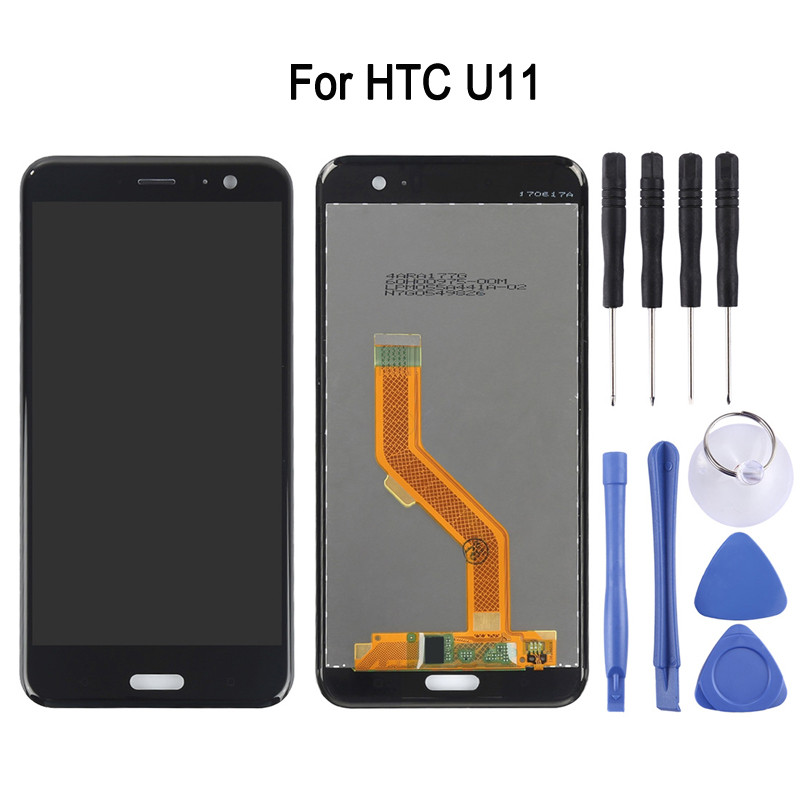 RIJO 5.5-inch LCD Screen For HTC U11 Phone Display Touch Screen with Digitizer Full Assembly Repair 