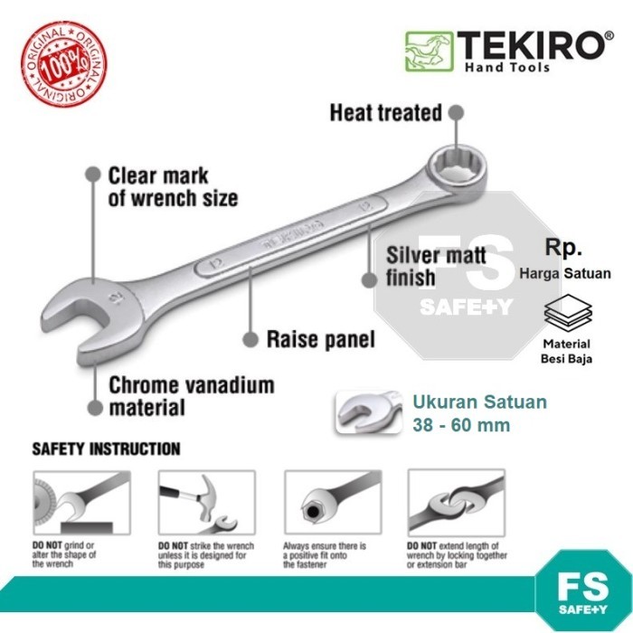 Kunci Ring Pas Tekiro SATUAN 41 42 46 50 55 60 mm
