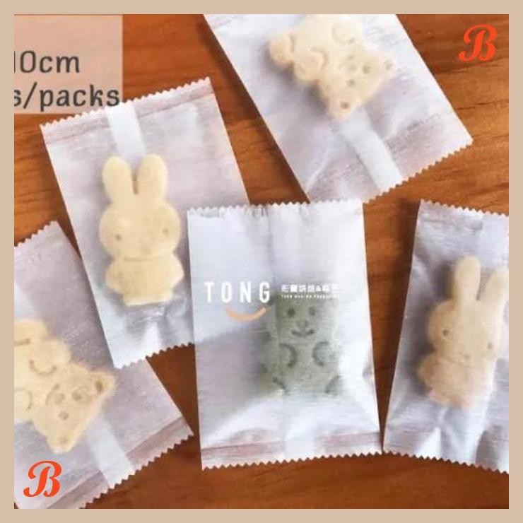 

| NS | PLASTIK NASTAR COOKIES 7X10CM PLASTIK KUE POLOS DOVE 50PCS