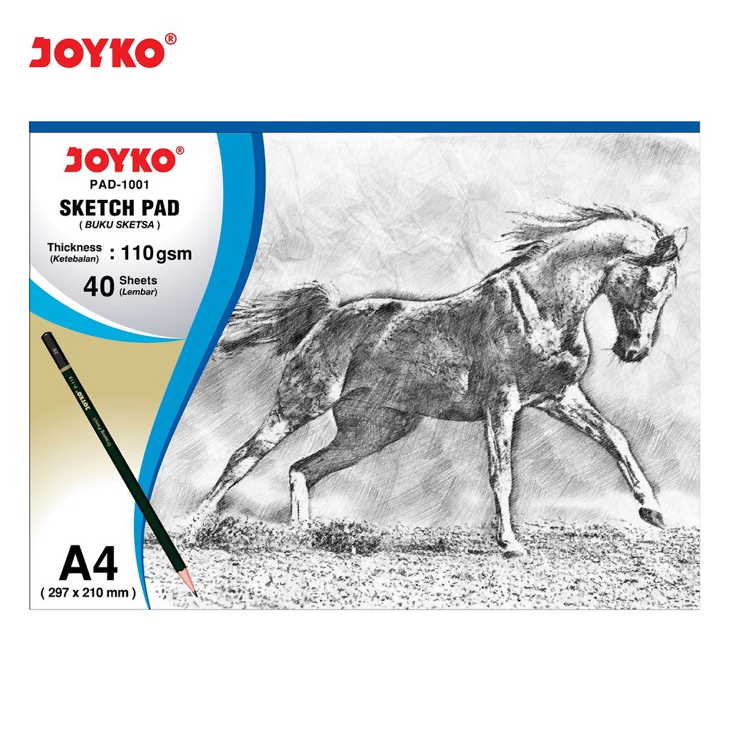 

JOYKO DRAWING BOOK SKETCH PAD A4 / BUKU GAMBAR & SKETSA PAD-1001 RAJA BIG BOX