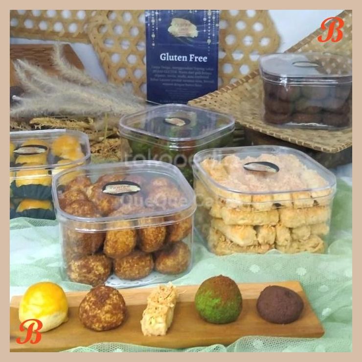 

| NS | KUE HAMPERS LEBARAN GLUTEN FREE NASTAR KASTENGEL KURMA KACANG MEDE