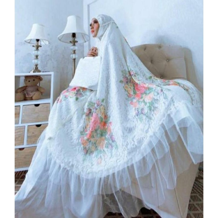 Miliki Mukena Jumbo Bunga Printing-Mukena 2023