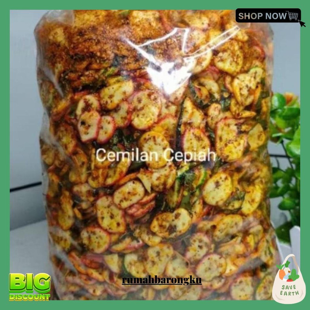 

Seblak Kerupuk Bawang/ Kerupuk Kemplang Pedas Daun Jeruk 1 Kg Gratis Ongkir