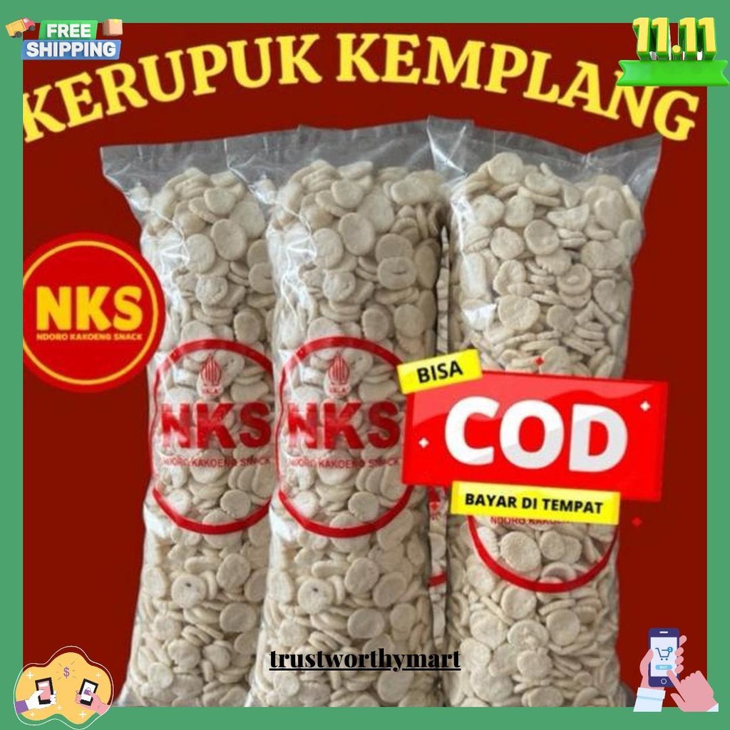 

Kerupuk Kemplang Coin 1 Ball 850Gr -Nks- Kerupuk Snack Termurah Banget