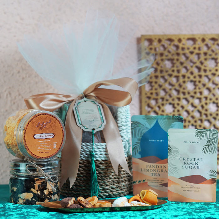 

New! Hampers Lebaran Idul Fitri/ Eid Hampers - Rattan Parcel - Kue Kering - Paket A Idul Fitri