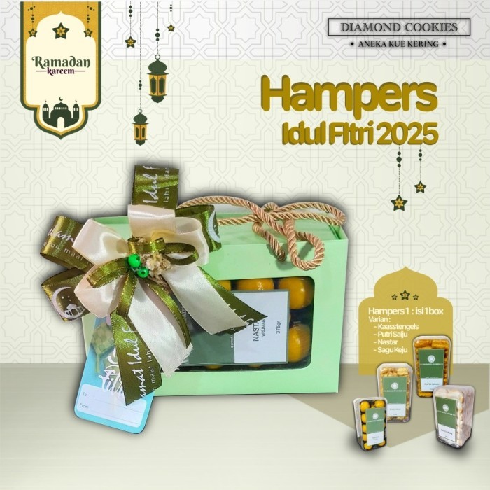 

New! Hampers Idul Fitri isi 1 toples - Kaasstengels Idul Fitri