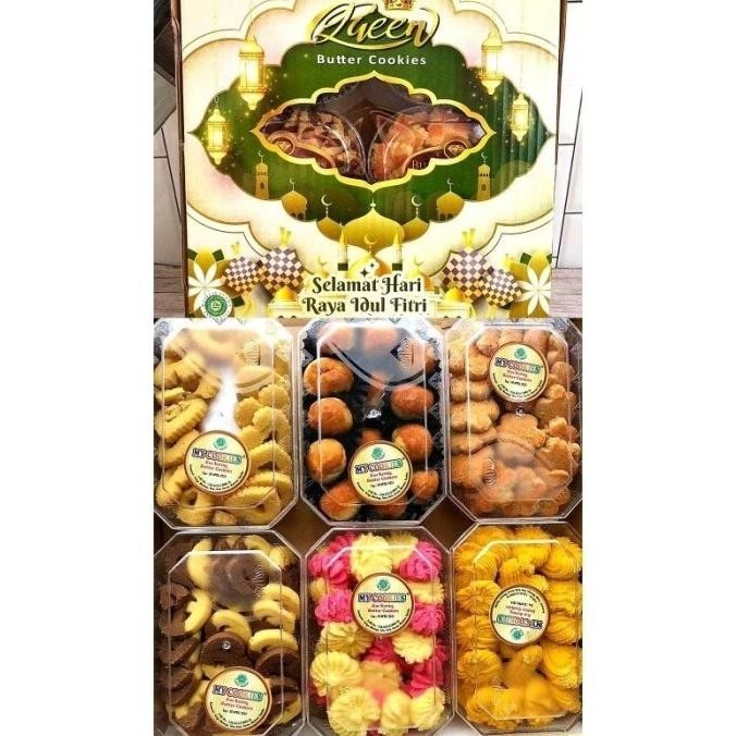 

New! Queen Butter Cookies Paket Kue Kering Parcel Lebaran Idul Fitri isi 6 Terbaru..!! Idul Fitri