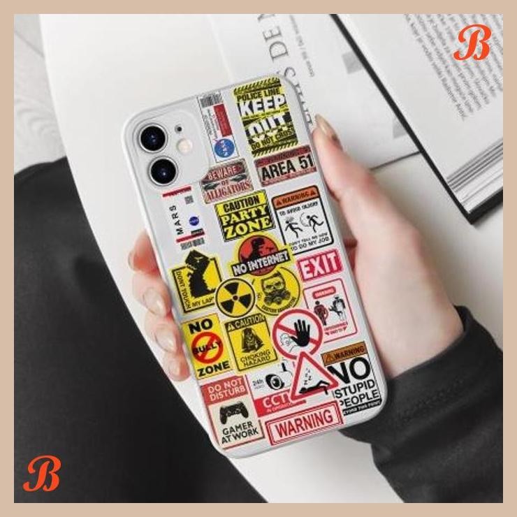 

| HH | STICKER STIKER WARNING 23 UNTUK HP CASE LAPTOP TUMBLER HELM