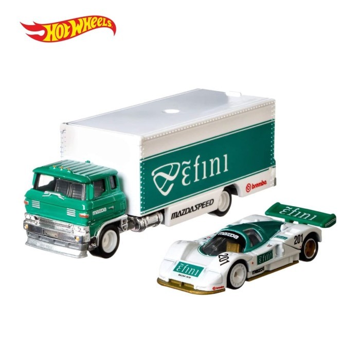 Hot Wheels Team Transport (787B & Sakura Sprinter) -Mainan Mobil Balap