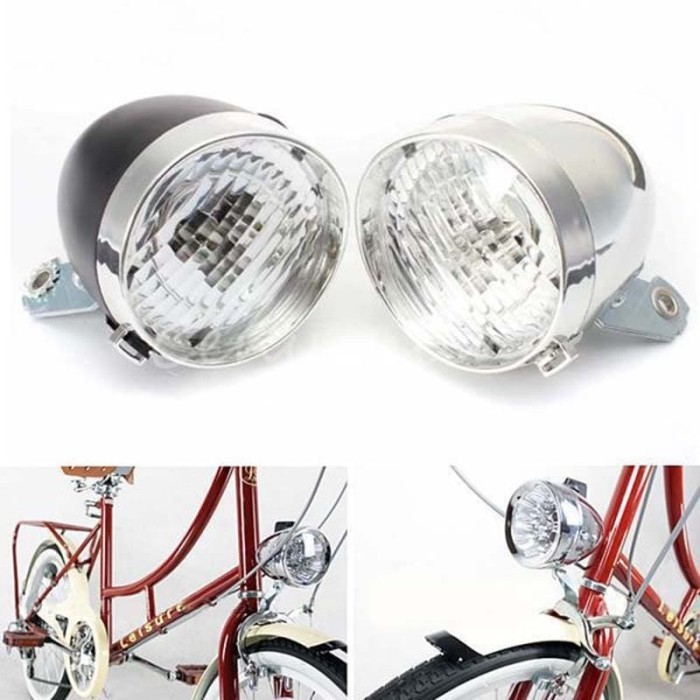Lampu Sepeda Onthel / Lampu Led Sepeda Jadul / Bicycle Retro Vintage