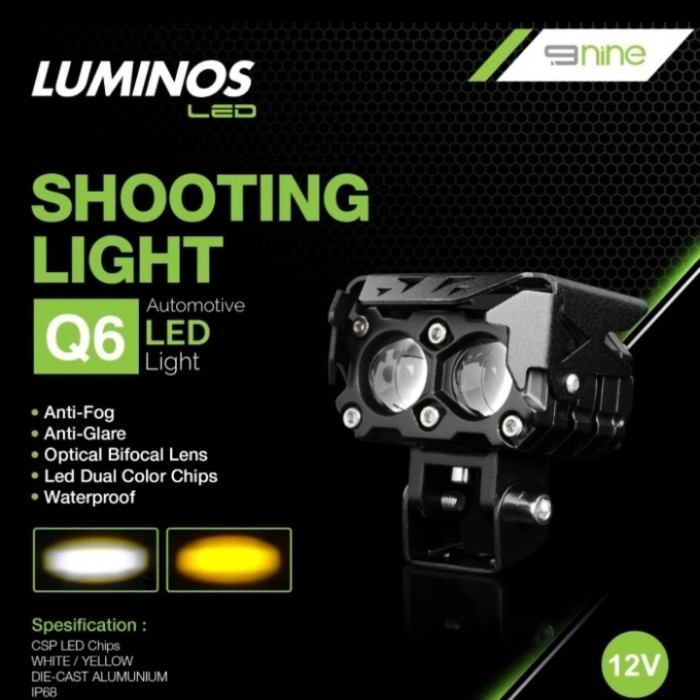 Lampu Tembak Laser Q6 Q5 Luminos Led Lampu Sorot Tembak Q6 Q5 2-1 Mata