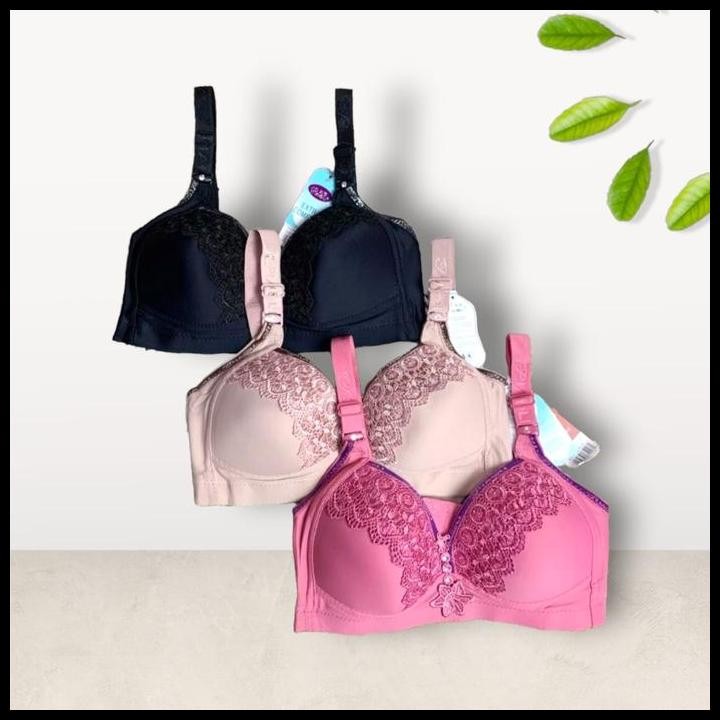 Terlaris Paket Hemat 3 Pcs Bra Piaoli Brukat Premium Kait 3 Good Quality