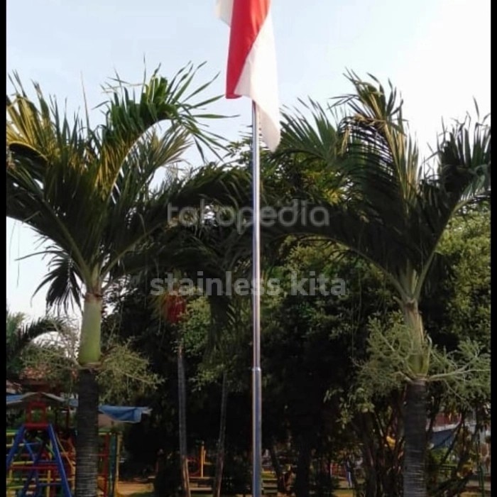 tiang bendera stainless 6 meter