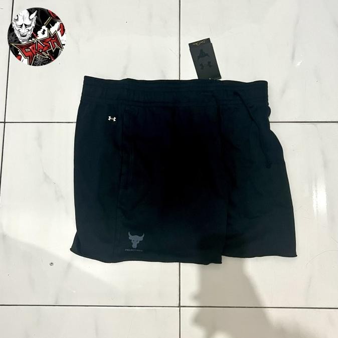 celana pendek UA under armour project rock brahma bull original