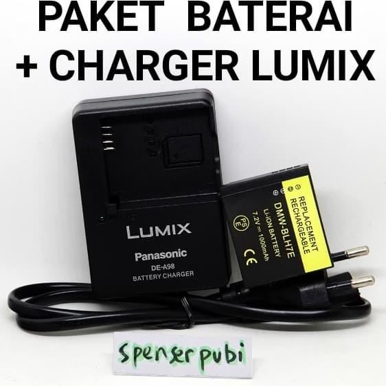 Paket Charger Baterai Panasonic Lumix DMC-GM1 GM5 GF7 DMW-BLH7 DE-A98 Terlaris