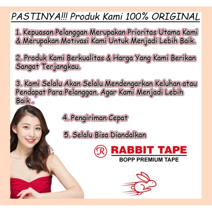 

LAKBAN BENING / LAKBAN COKLAT [DUS] RABBIT TAPE 2 INCH X 200 YARD