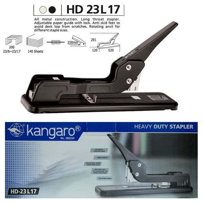 

STAPLER JILID HEAVY DUTY KANGARO HD-23L17 STAPLES HD23L17