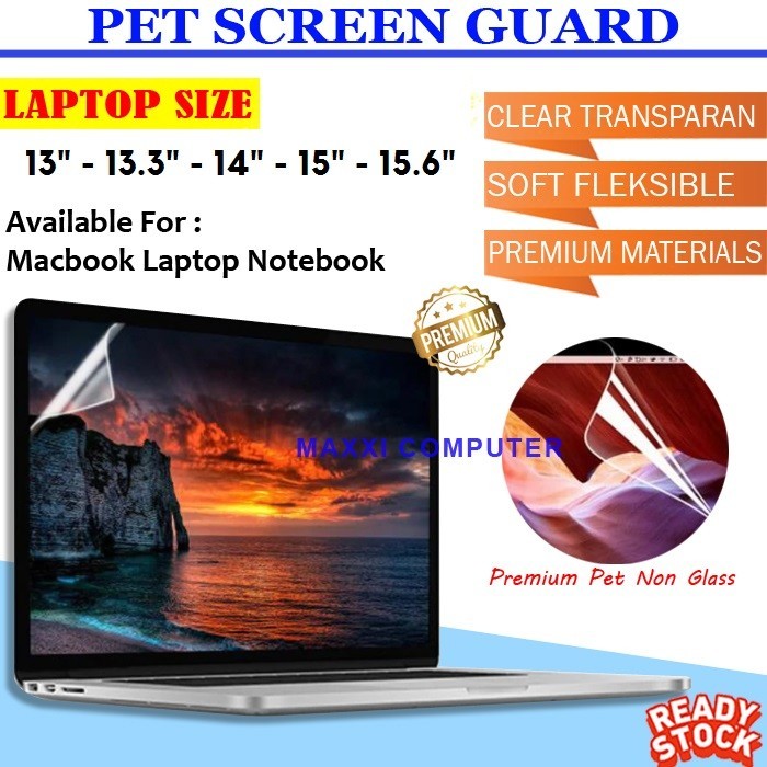 Danur - Screen Guard Laptop 13 14 15 inch Anti Gores Asus Acer Lenovo Macbook
