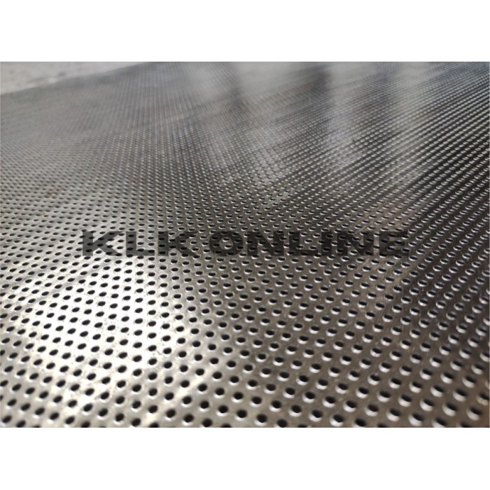 Plat Lubang Besi 1mm x 1.2 M x 2.4 M x dia. lubang 2 mm