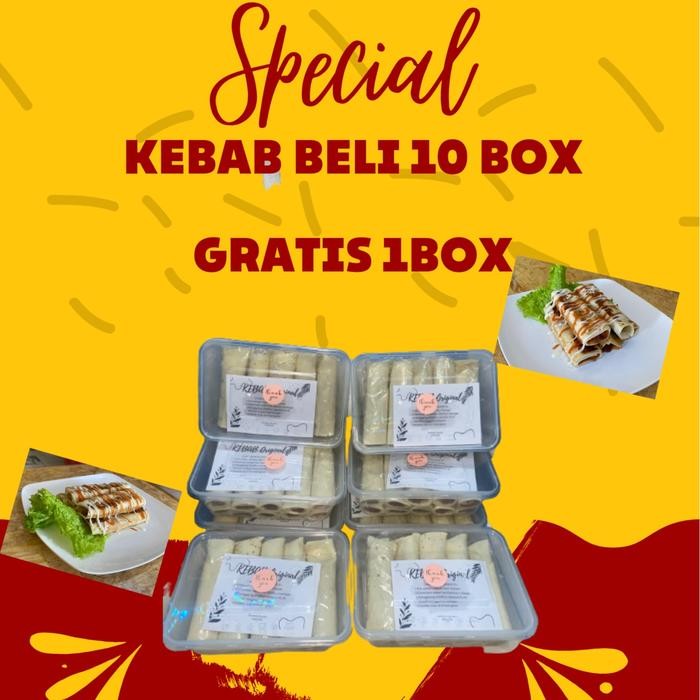

Paket kebab 11box frozen food Instan Makanan