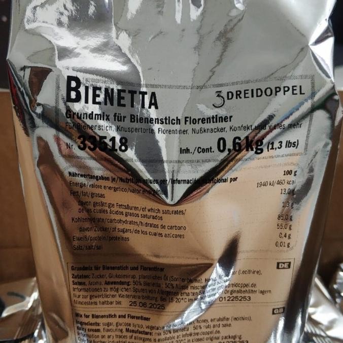 

Bienetta Dreidoppel Florentine Mix 600gr Florentine Cookies