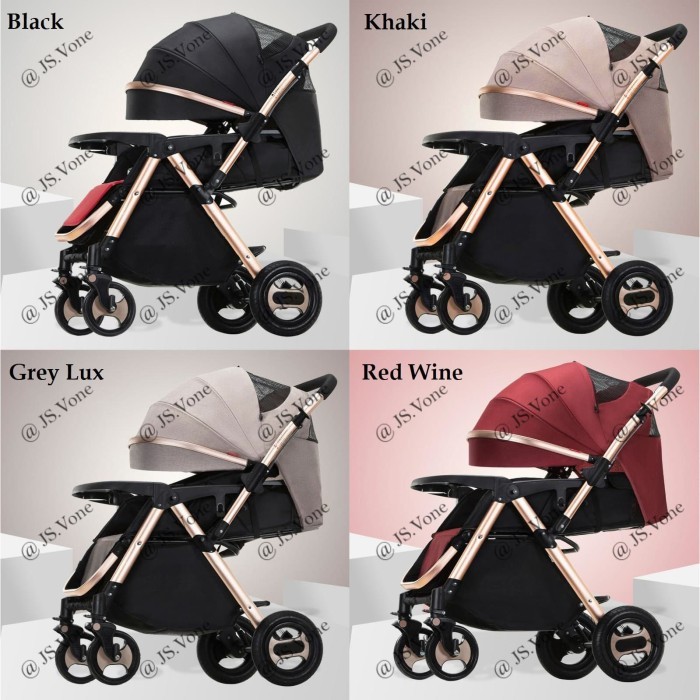 Kereta Dorong Bayi Baby Bliss X Nevi Baby / Baby Stroller 2 Arah Billt