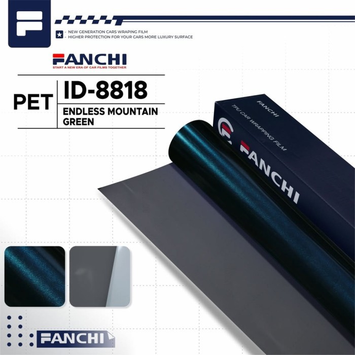 

ROLL STICKER FANCHI ID-8818 ENDLESS MOUNTAIN GREEN PET 50CM ROLL