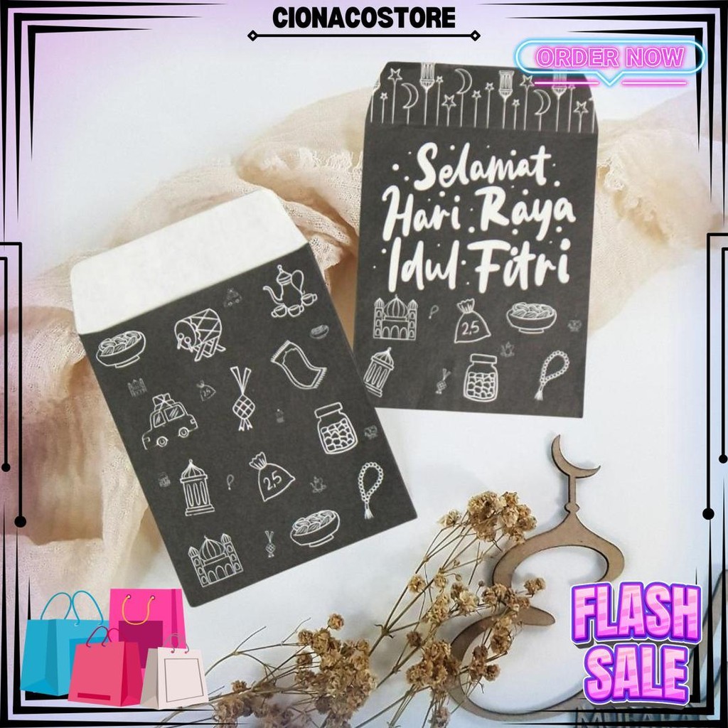 

(Isi 10-50Pcs) Amplop Lebaran/Amplop Thr Idul Fitri Kecil Uang Lipat D Terlaris