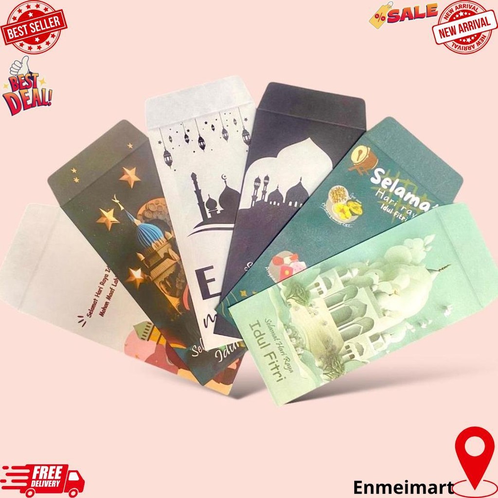 

( Isi 10 ) Amplop Lebaran Idul Fitri 1 Pack Isi 10 Lembar / Amplop Lebaran Murah / Amplop Lebaran Besar D Termurah