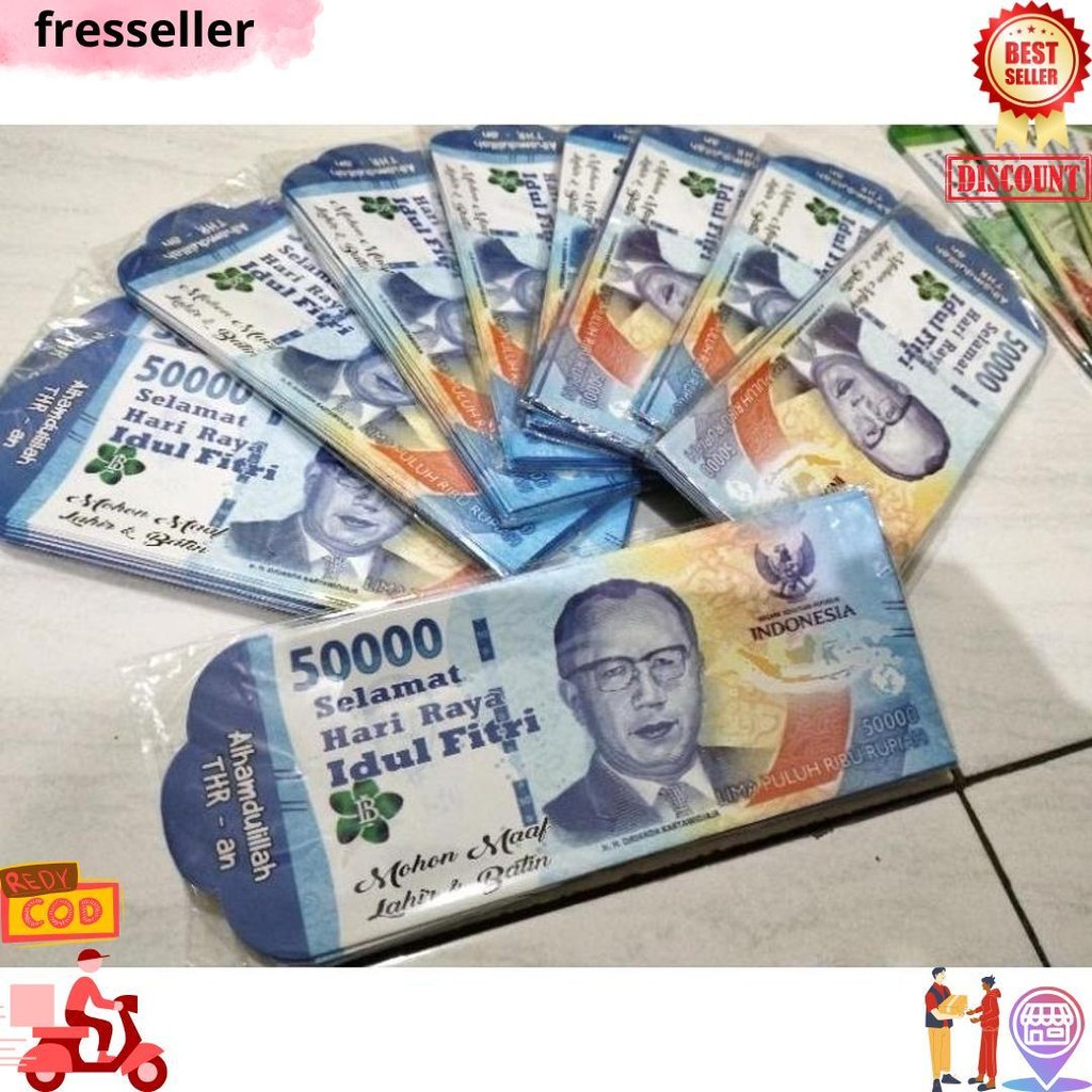 

[Bisa Pilih] Amplop Lebaran 10 Pcs Jumbo 7 X 19 Cm [Siap Pakai] D Terlaris