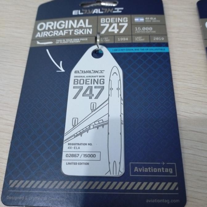 Promo Aviation Tag El Al 747