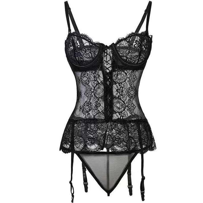 

Lingerie Bodysuit Sexy Lace Tipis Babydoll Baju Dinas Malam 205 Original