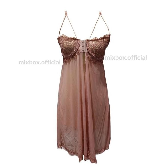 

Mixbox Dress Wanita Lingerie Brukat Cupbra Kawat Ld 120 Belah Tengah - Thalia Original