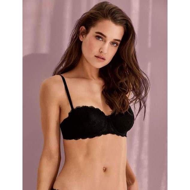 

Bra Esmara Lingerie Black Flower Patern Black Original