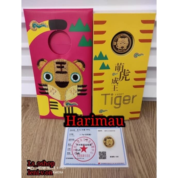 

Hadiah / Kado / Souvenir Imlek Angpao Koin Emas 12Shio Original