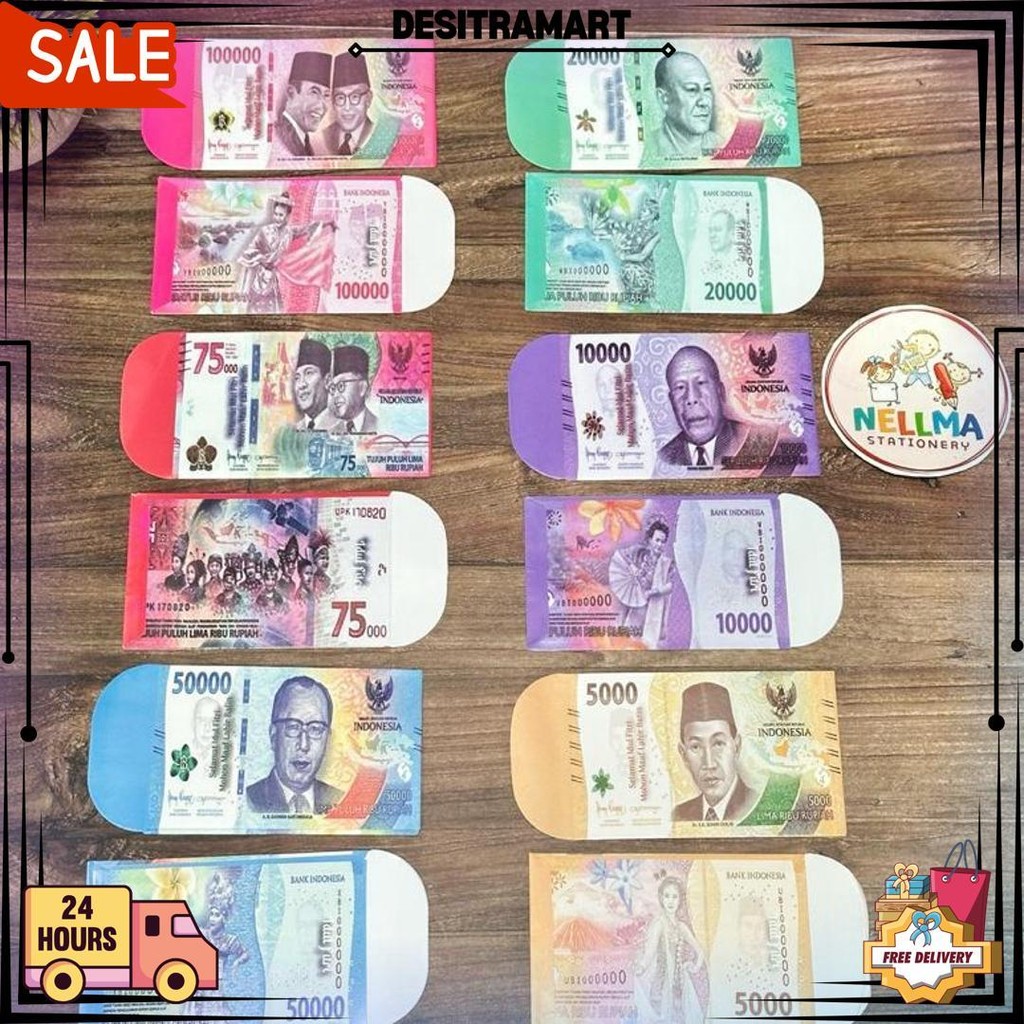 

Ampau Amplop Lebaran Uang Mainan Medium Isi 100 Lembar D Promo 3.3