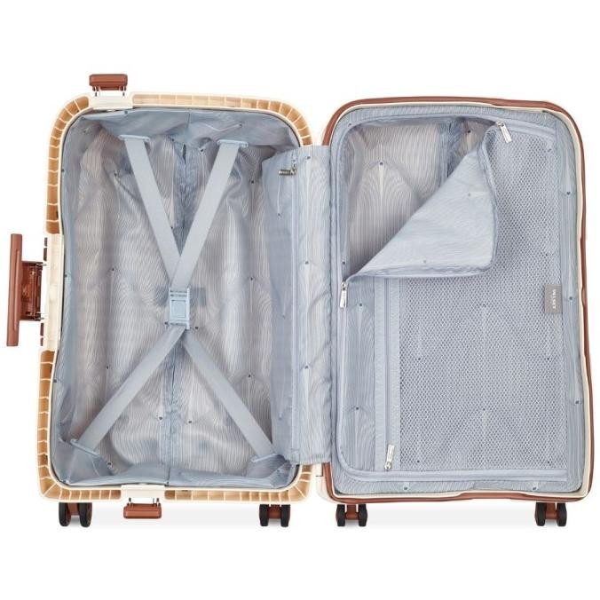 Promo Koper 20 Inch Delsey Moncey Hardcase Cabin Size Tanpa Zipper - Beige