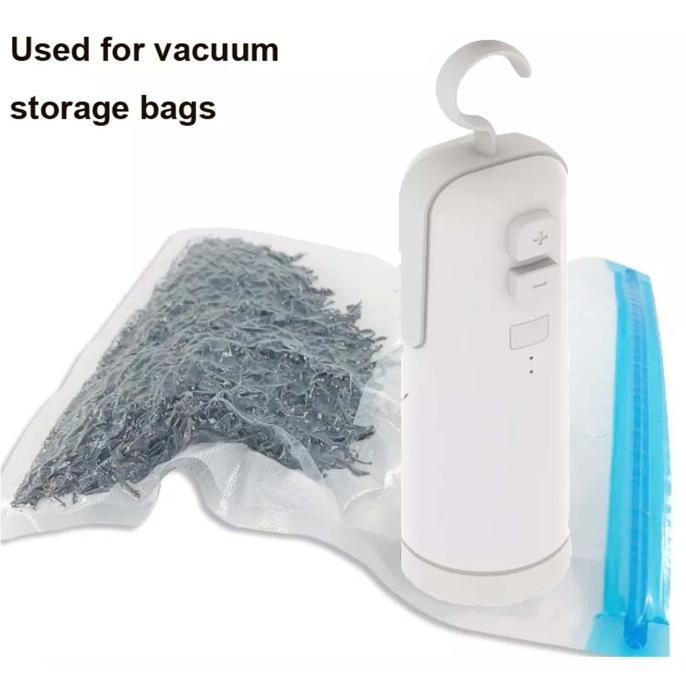 

SIAP KIRIM VACUUM SEALER PORTABLE 4IN1 POMPA CUTTER HANDHELD RECHARGEABLE MINI