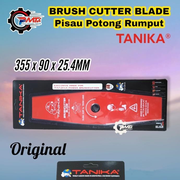 

SIAP KIRIM PISAU PEMOTONG RUMPUT TANIKA 355X90X25.4MM ORI - BRUSH CUTTER BLADE