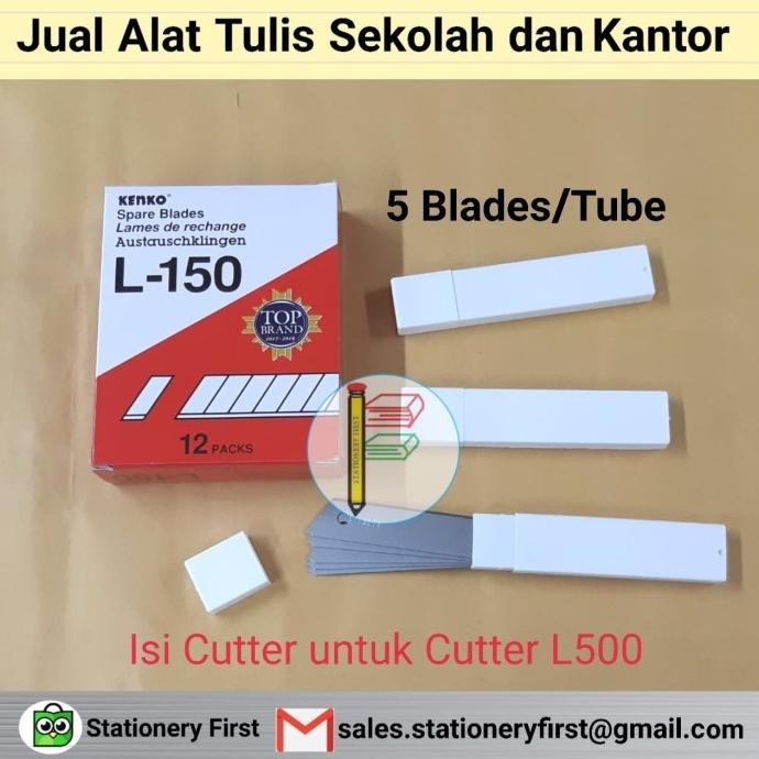 

SIAP KIRIM ISI PISAU CUTTER KENKO L-150 BESAR UNTUK CUTTER L-500 ORIGINAL GROSIR