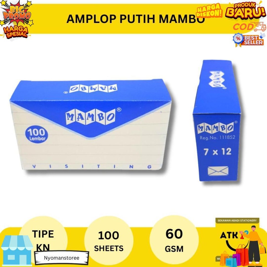 

Amplop Putih Kn 70X120Mm 60 Gram Mambo D Sale
