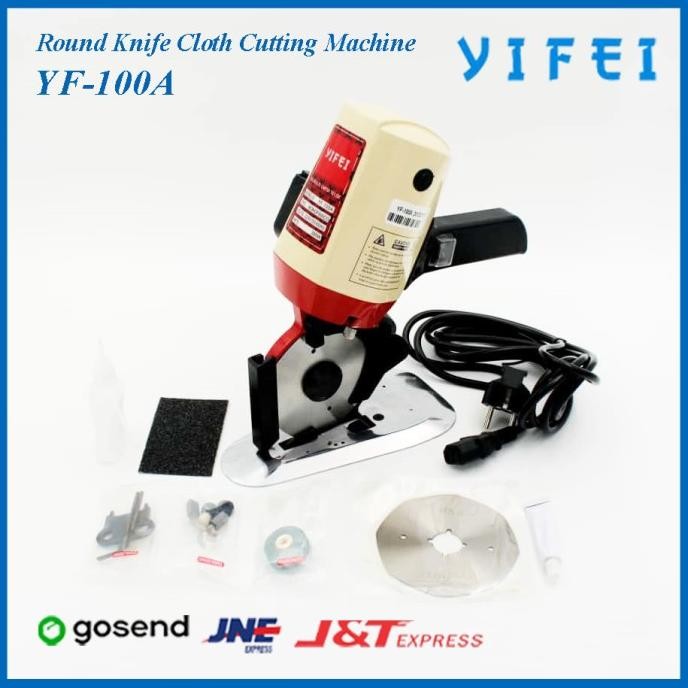 

SIAP KIRIM MESIN POTONG BAHAN KAIN MEREK YIFEI YF-100A/OCTAGON ROUND KNIFE CUTTER