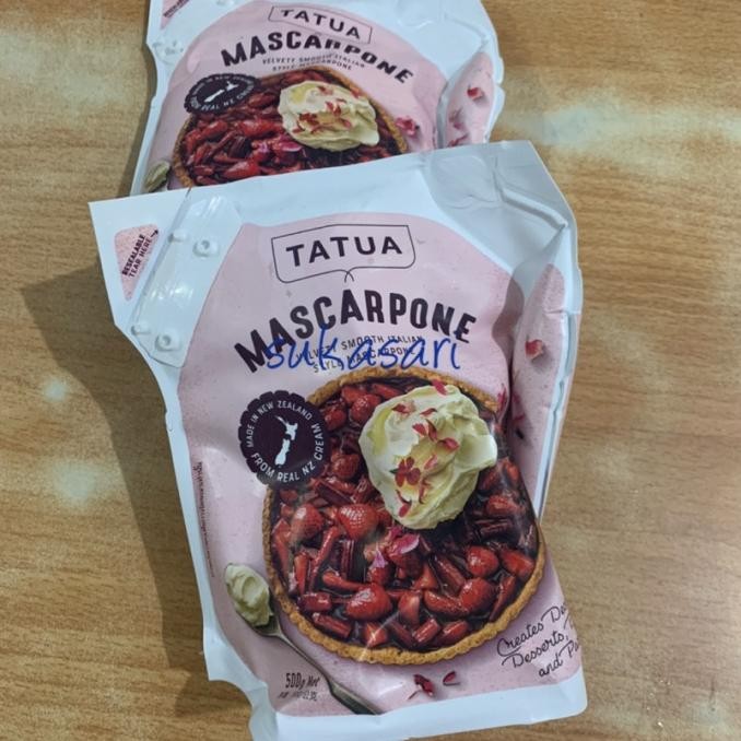 

SIAP KIRIM TATUA MASCARPONE 500 GRAM PACK / KEJU NEW ZEALAND