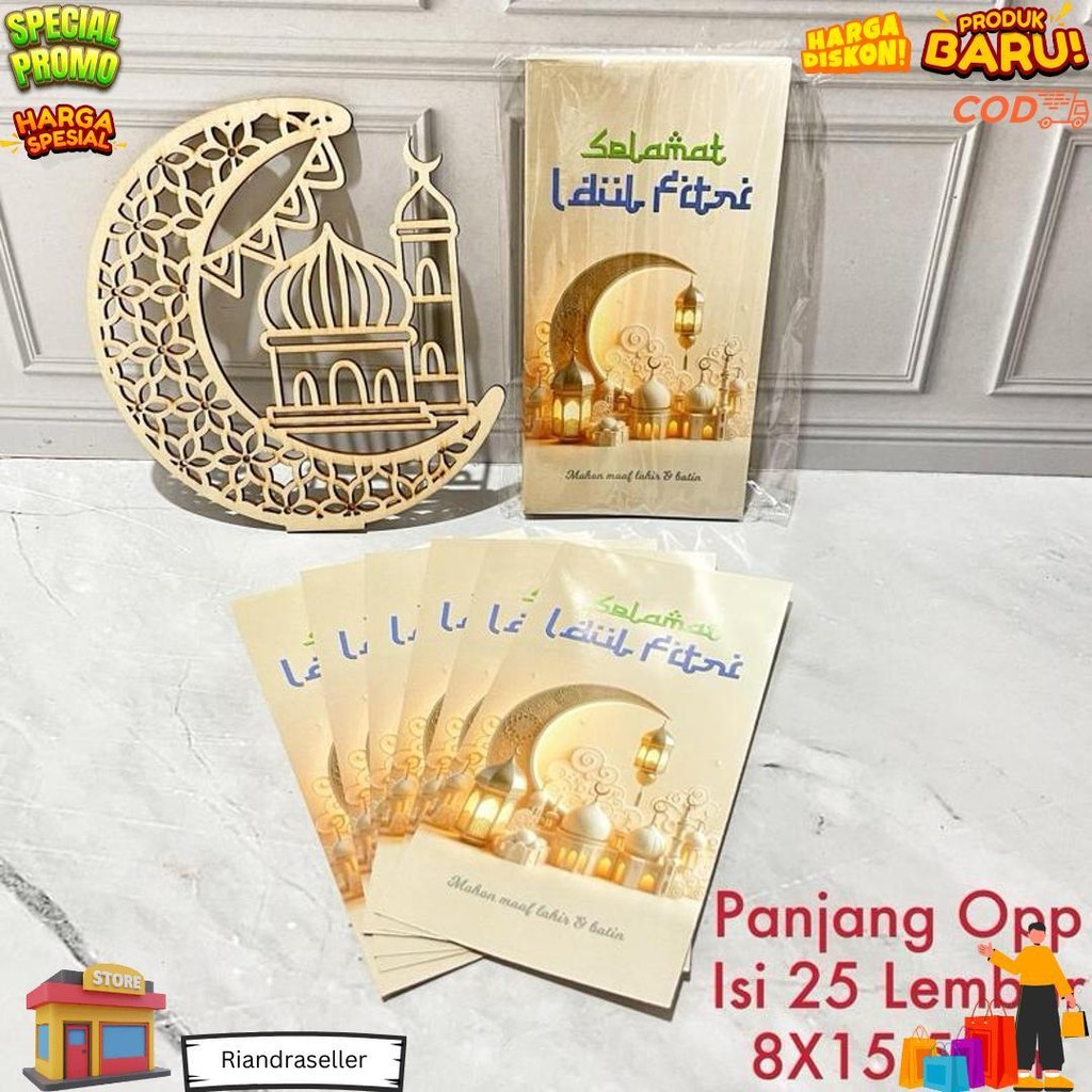 

Amplop Lebaran Panjang +- 25 Lembar Uang Tidak Perlu Lipat - Angpao Idul Fitri D Termurah